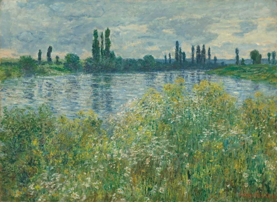 Banks of the Seine, Vétheuil by Claude Monet, 1880, oil on canvas