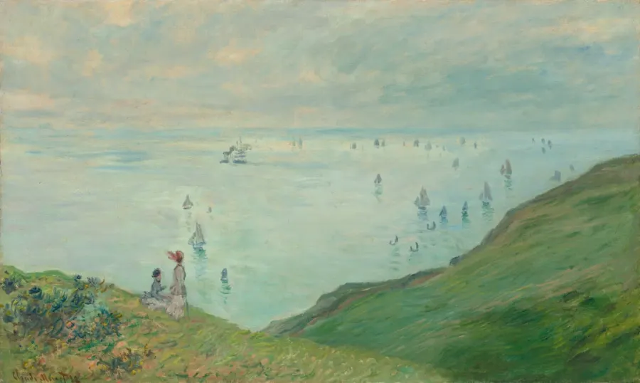 Cliffs at Pourville by Claude Monet, 1882, oil on canvas