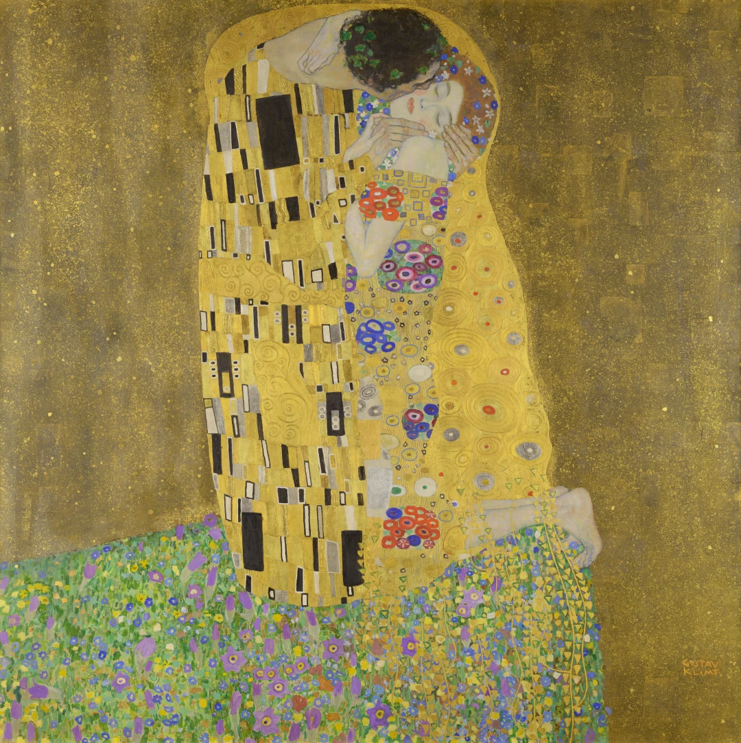 Der Kuss by Gustav Klimt (1907)