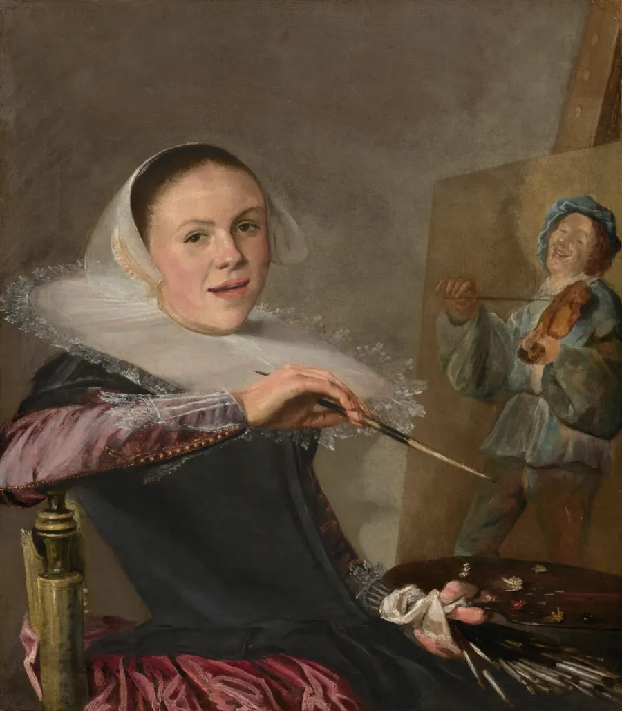 Self-Portrait by Judith Leyster, c. 1630, oil on canvas
